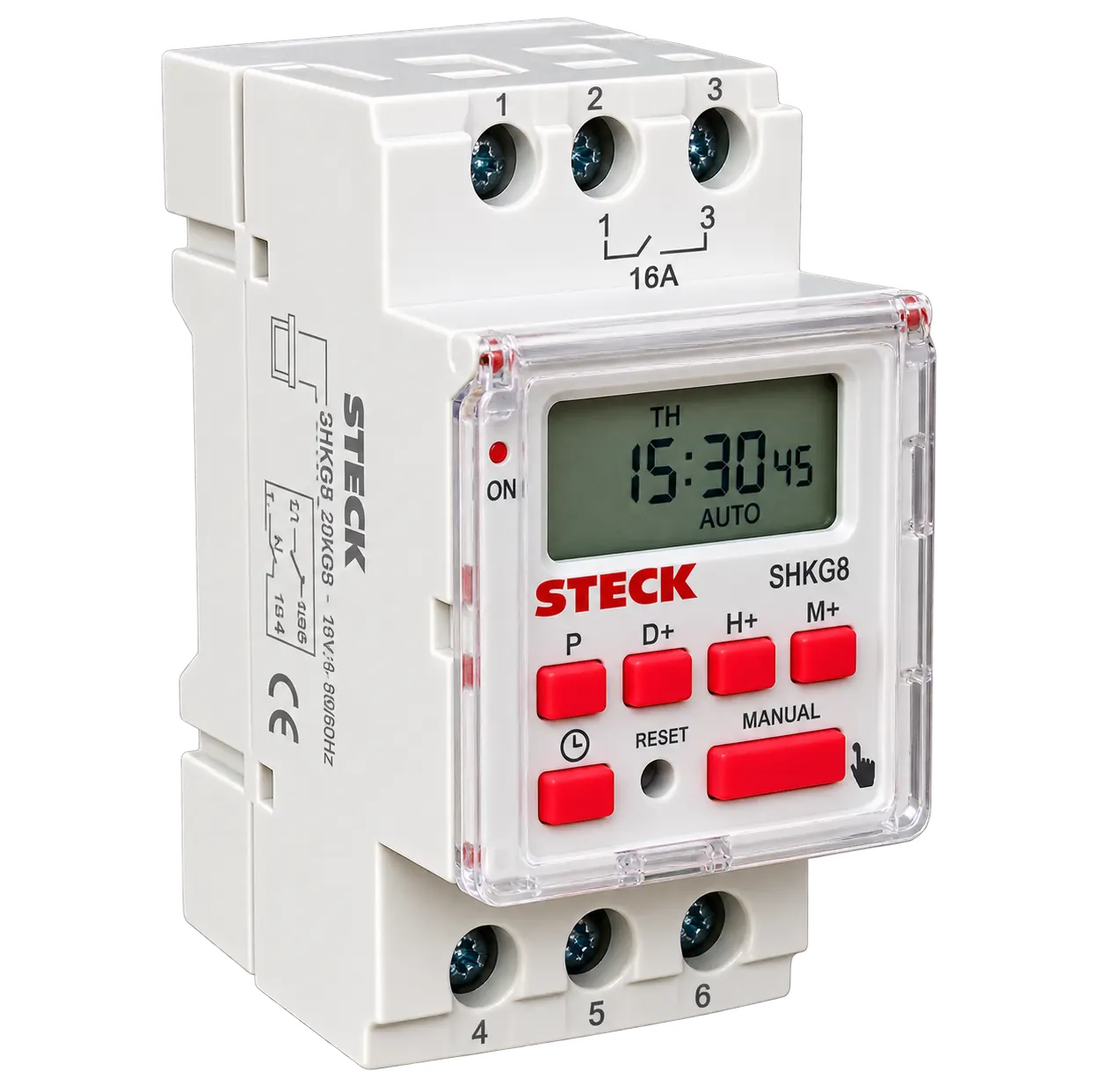 Temporizador Digital Programable STECK 16A – Serie SHKG8